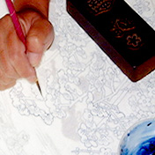 下絵作業工程画像