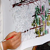 彩色作業工程画像