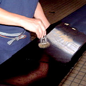 地染め作業工程画像